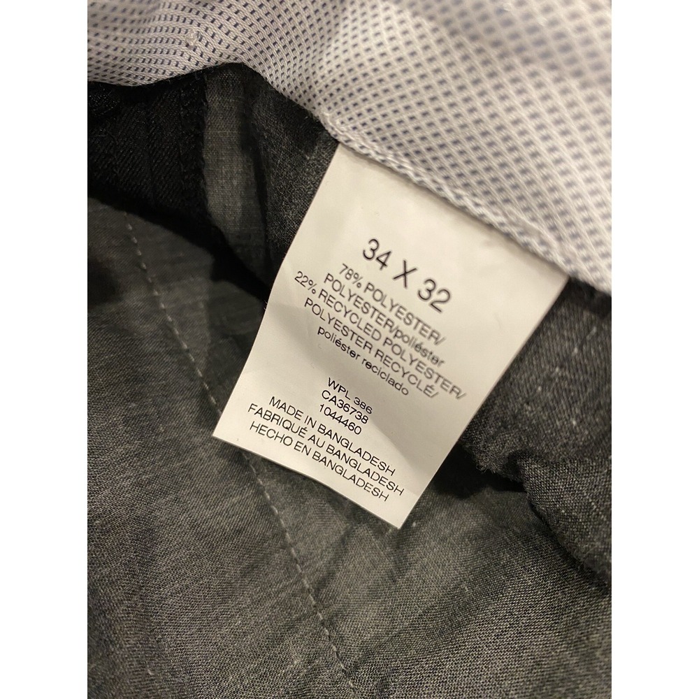 Haggar Clothing Men's Dress Pants Black Classic Fit Pleated Front Sz 34X32 $90‎ - Picture 7 of 7